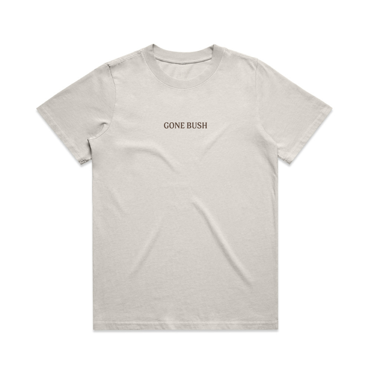 Embroidered Heavy Tee - Bone