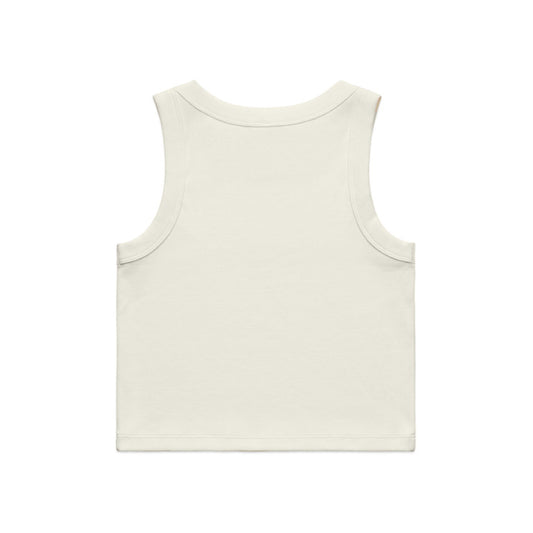 Cropped Ecru Rib Tank
