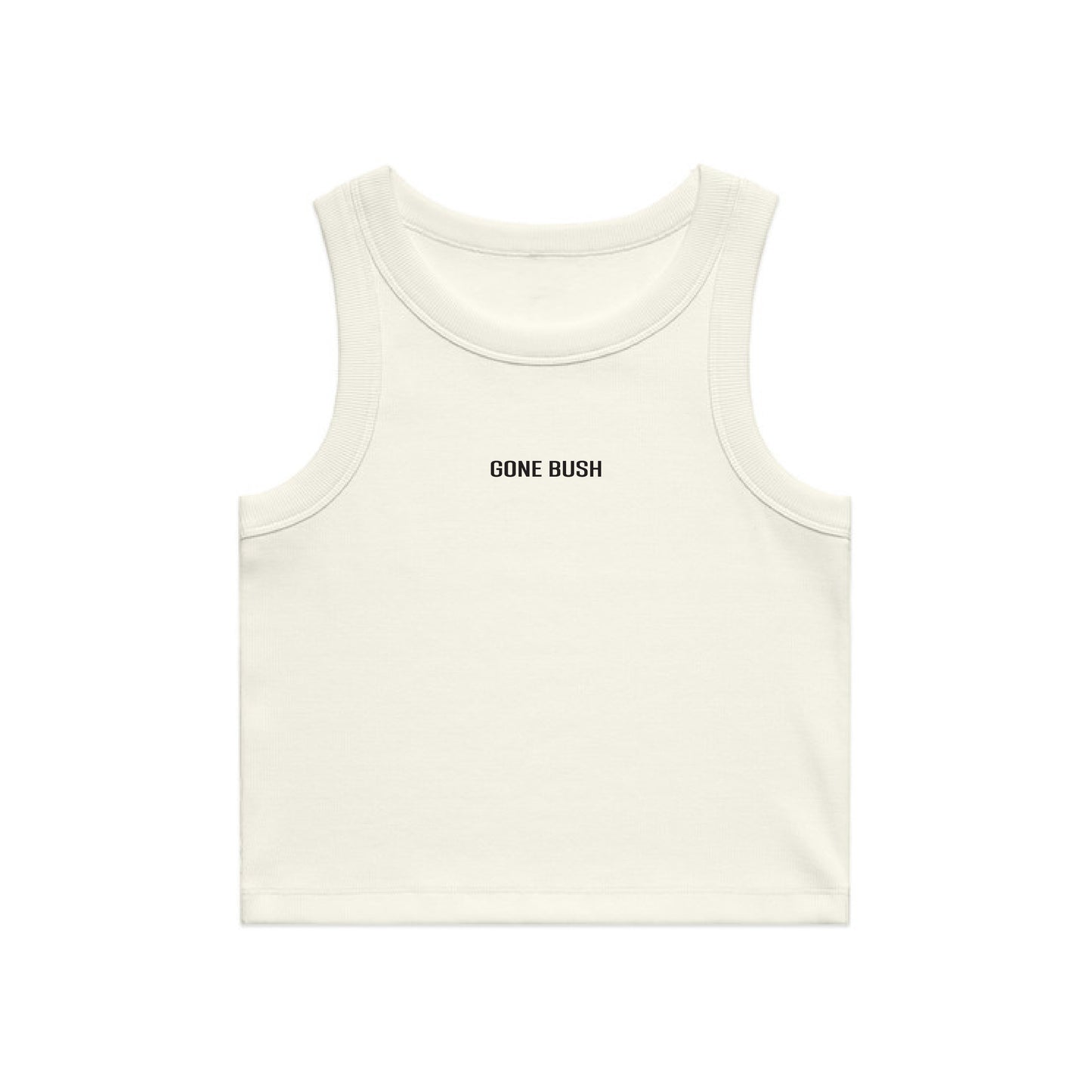 Cropped Ecru Rib Tank