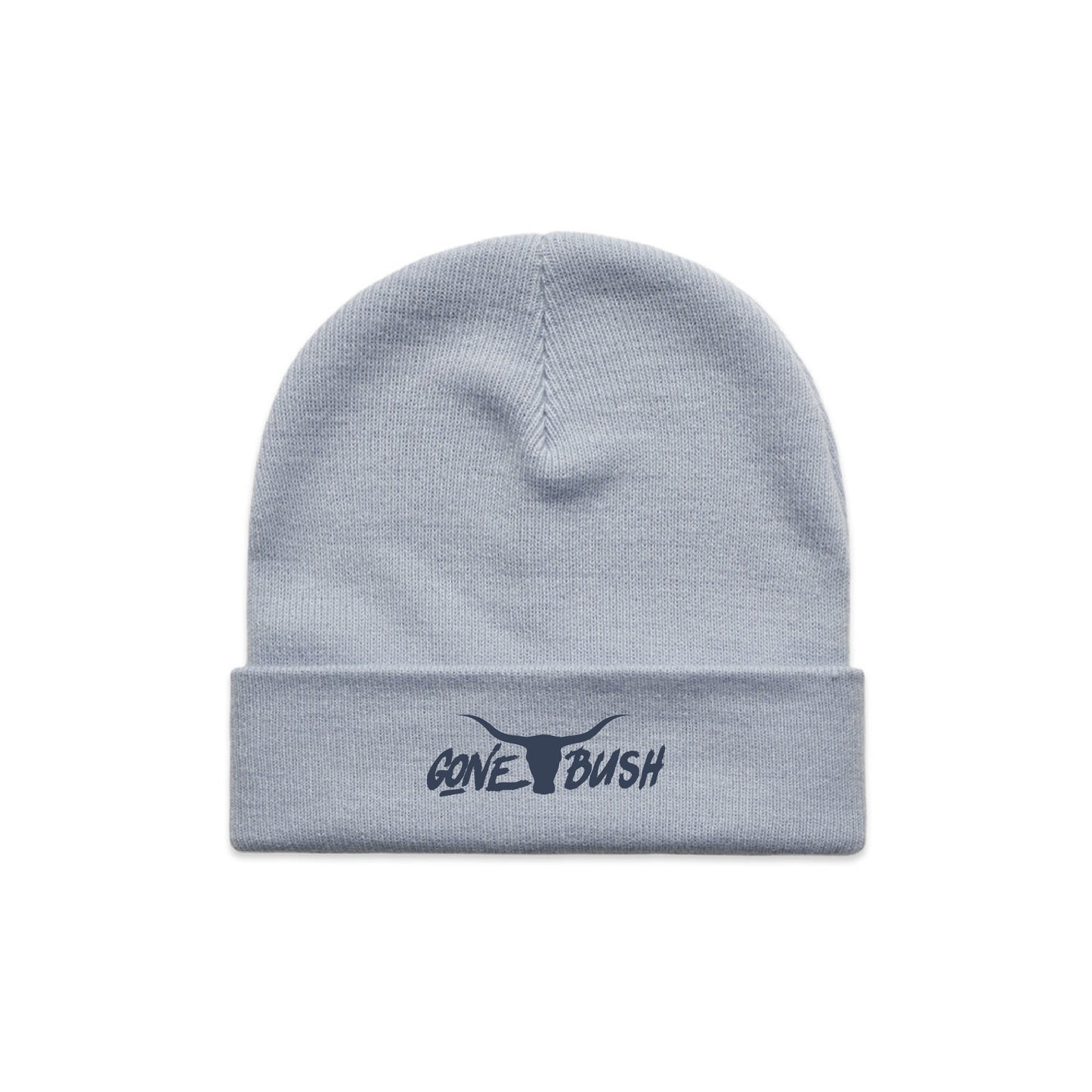 Embroidered Knit Beanie - Powder