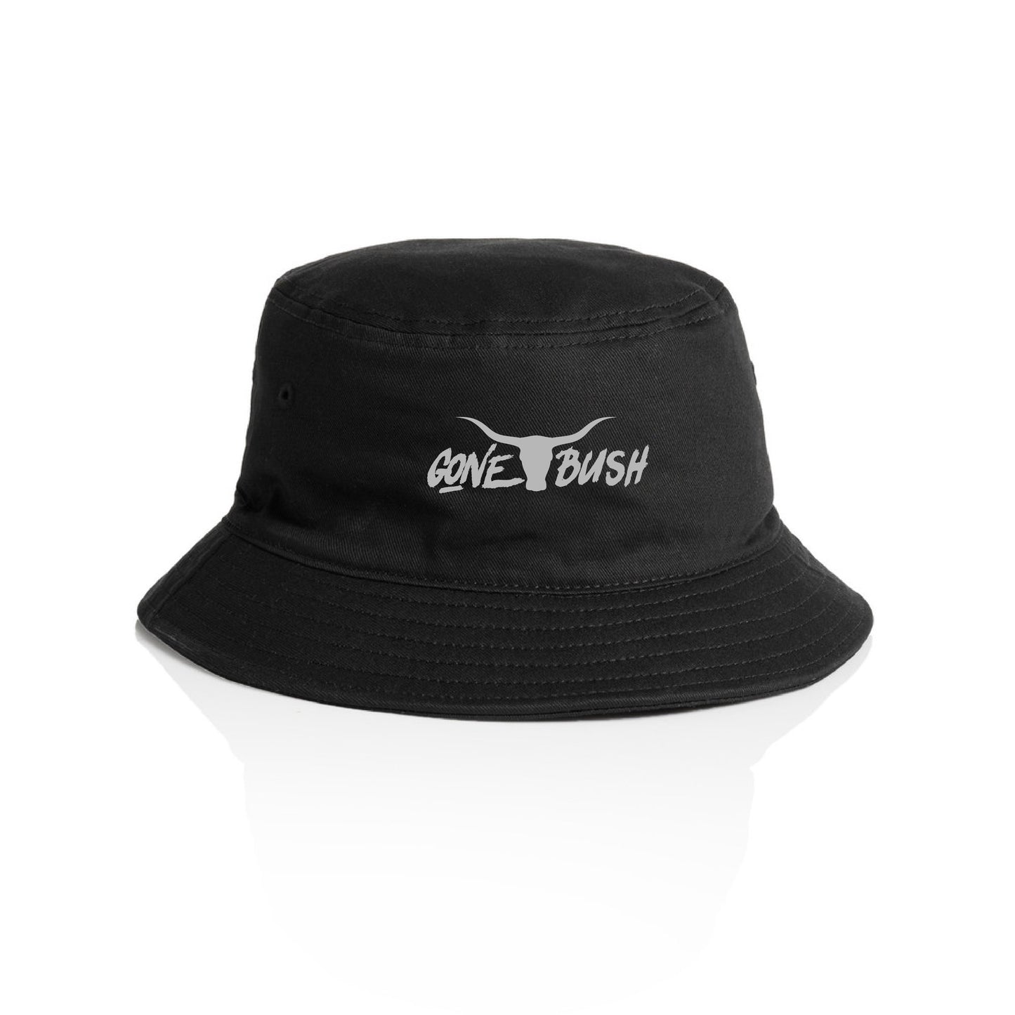 Embroidered Bucket Hat - Black