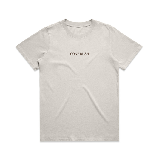 Embroidered Heavy Tee - Bone