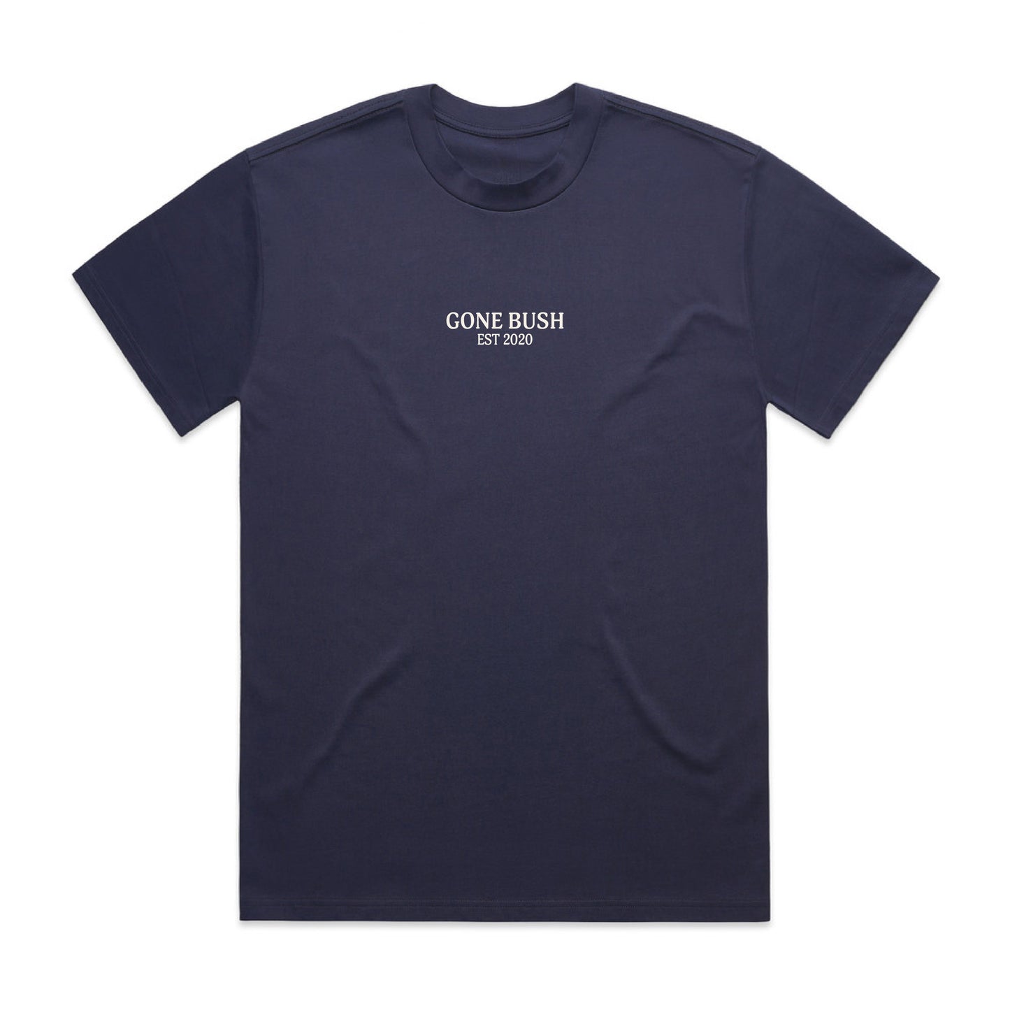 Embroidered Heavy Tee - Midnight