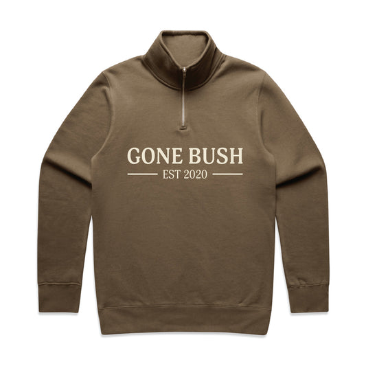 Authentic Heritage Quarter Zip - Walnut