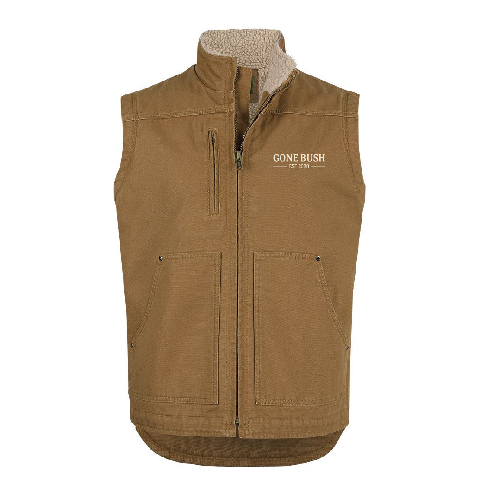 Canvas Vest - WALNUT
