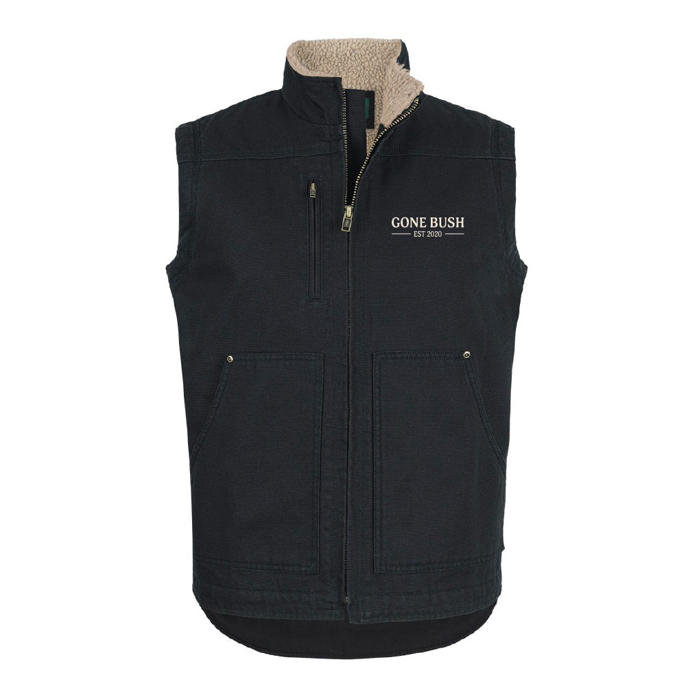 Canvas Vest - BLACK