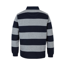 Load image into Gallery viewer, Striped Rugby - Navy/Grey
