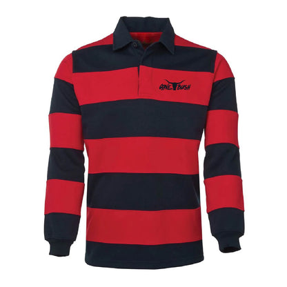 Striped Rugby- Navy/Red
