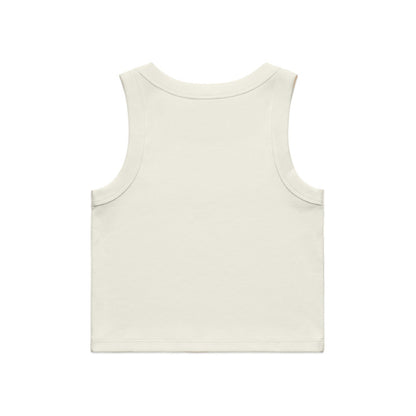 Cropped Ecru Rib Tank