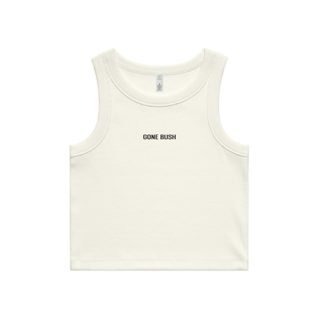 Cropped Ecru Rib Tank