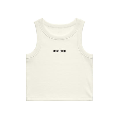 Cropped Ecru Rib Tank