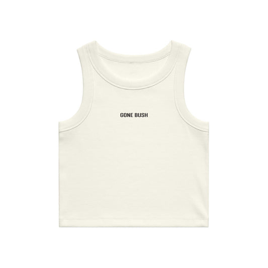 Cropped Ecru Rib Tank