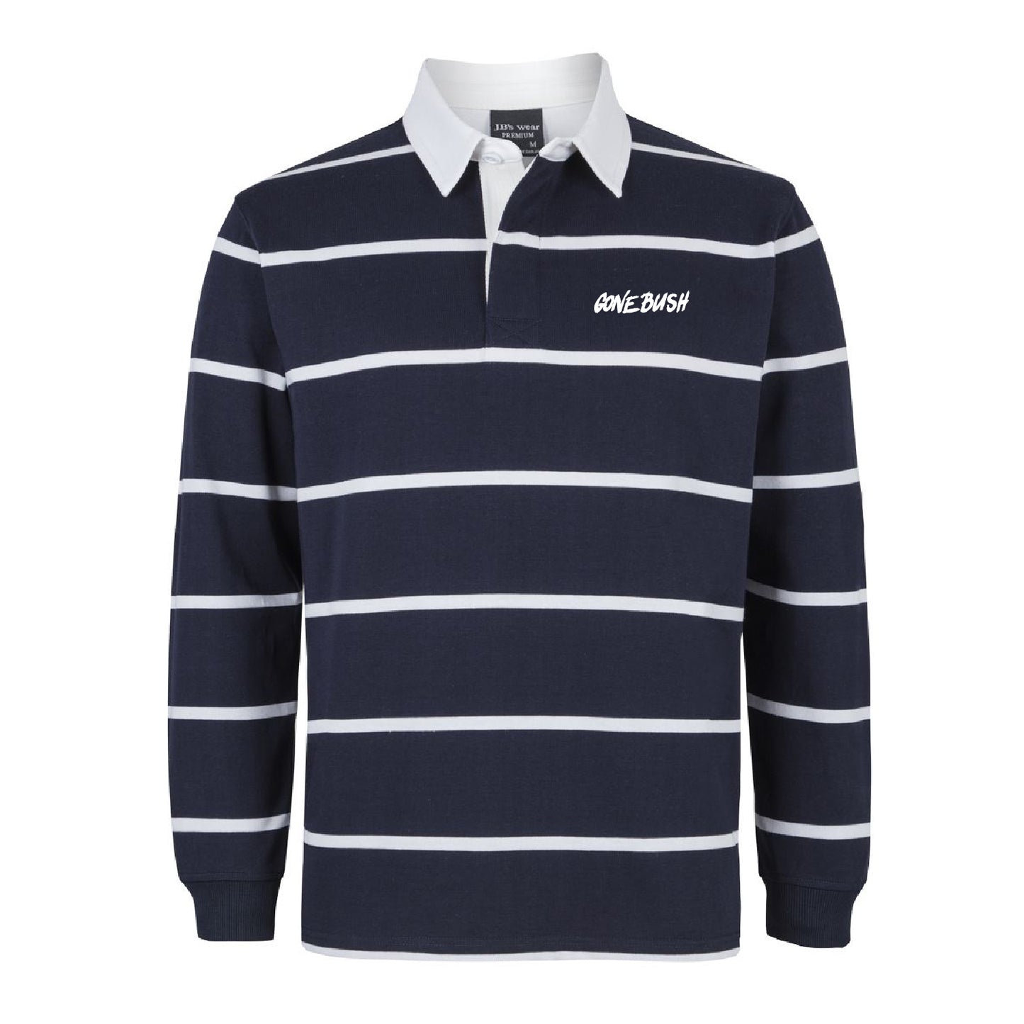Thin Stripe Rugby - Navy/White