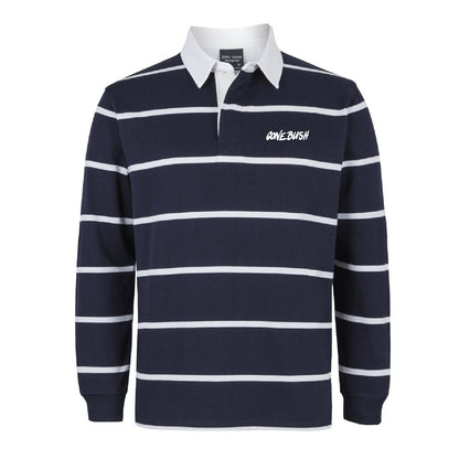Thin Stripe Rugby - Navy/White