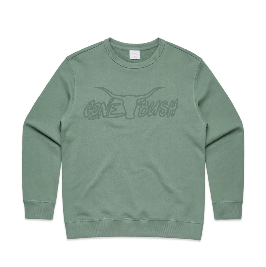 Gone Bush Fluerieu Embroidered Crew SAGE