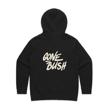 Load image into Gallery viewer, Gone Bush Puff Print Hoodie Black with Off White
