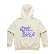 Load image into Gallery viewer, Gone Bush Puff Print Hoodie Butter with Lavender
